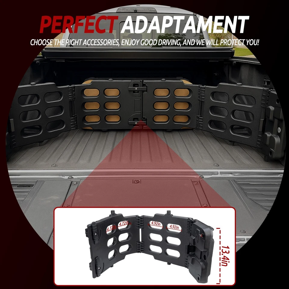 Stowable Bed Extender Kit Fits Ford F-150 2009-2014 Pickup Black Styleside Only - Image 2 of 4