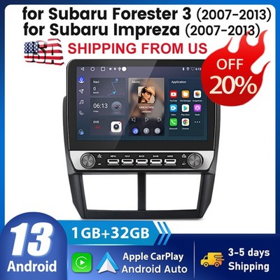 For Subaru Forester Impreza 2008-2012 CarPlay Android 13 Car Stereo Radio GPS BT