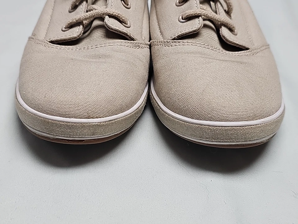 Zapatillas sin cordones de lona tostada Grass Hoppers tacón de cuña tostado talla 8 1/2 Foto 4 de 4