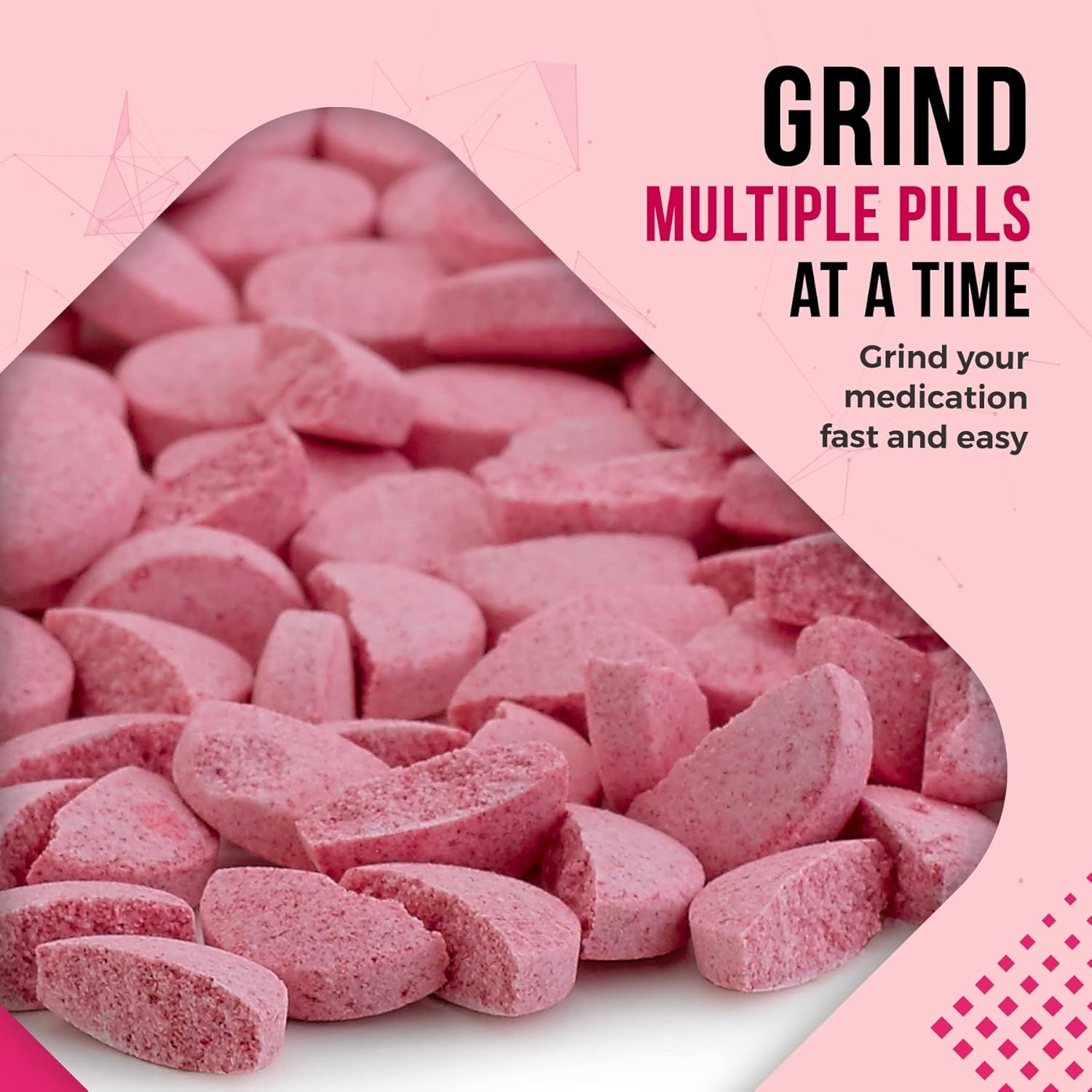 Pill Grinder - Pro Manual Pill Crusher and Cutter Crush, Grind and Pulverize Mul