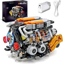 1063PC V8 Engine Model Building Kit Battery Operated Running Motor Fathers Day