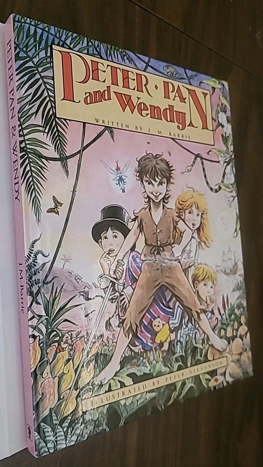 Peter Pan: Peter Pan and Wendy by J. M. Barrie (1984, HARDCOVER w/DJ) RARE - Image 4 of 4