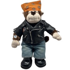 Harley Davidson Build A Bear Monkey w Leather...