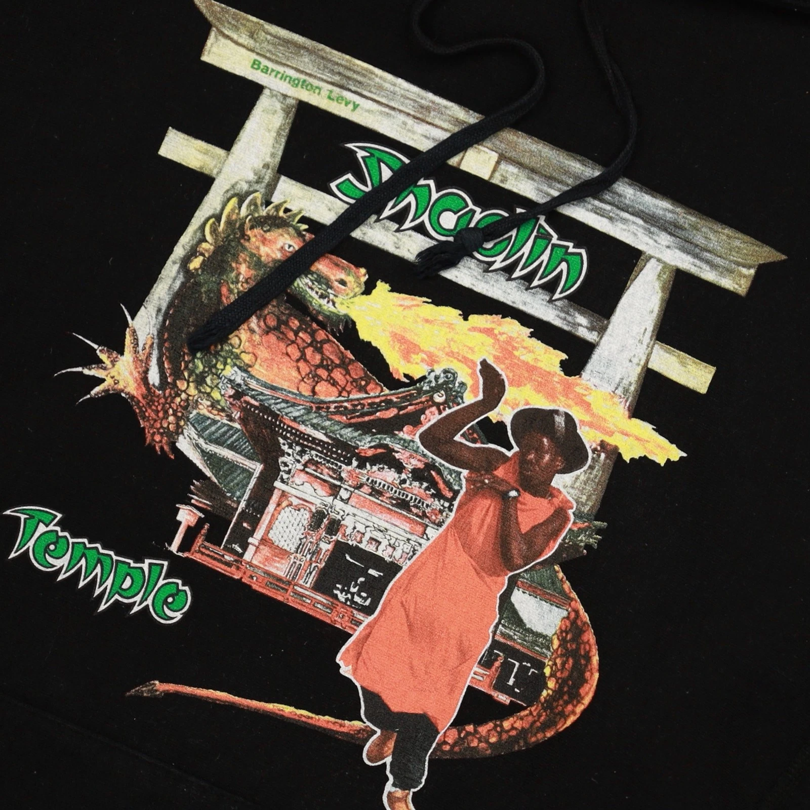 Felpa con cappuccio Supreme Barrington Levy Jay Life Shaolin Temple taglia media nera