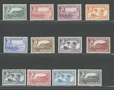 1938-48 Montserrat, Stanley Gibbons No. 101-12 - Set of 12 Values - MNH**