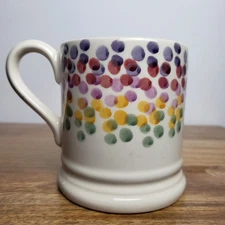 Emma Bridgewater Rainbow Dots 1/2 Pint Mug discontinued New Coloured spots