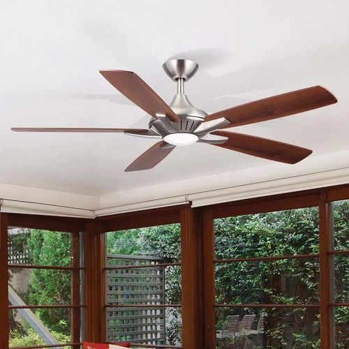 Minka Aire Dyno 52" Ceiling Fan - Medium Maple / Dark Walnut 5-Blade - Picture 5 of 7
