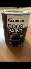 Rust-oleum Door Paint Advanced Dry Satin Black Brand New Fresh Sealed