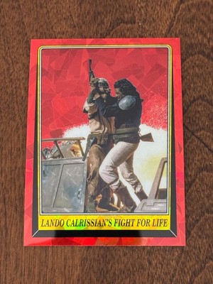 2023 Topps Chrome Sapphire Star Wars ROTJ Lando Calrissian's Fight for Life #43