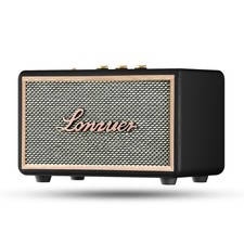 Retro Wooden Bluetooth Speaker 10000mAh TWS Bass Black