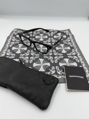 Chrome Hearts VAGILANTE Brille rechteckig 54-19 149 Black Silver