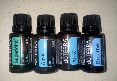 doTERRA essential oil blend Breathe Air-x Supermint - 4 bottle lot - exp 2025 27