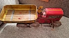 Marx Wind Up 6 Wheel Crawling Tractor With Original Driver 1950's