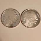 Buffalo Rounds, Indian Head, Lot of 2 - 1oz .999 Fine Silver Each, 2oz Total