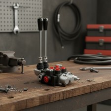 Durable Cast Iron Hydraulic Control Valve - 2 Spool, 3600 PSI for Log Splitters