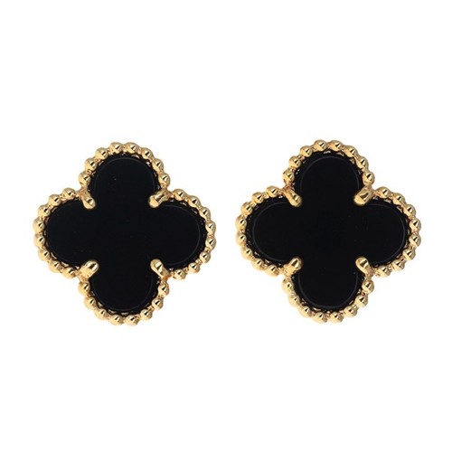 Van Cleef & Arpels VCA Sweet Alhambra Earrings 18k yellow gold