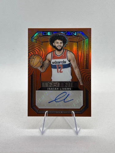 2023 Panini Obsidian Electric Etch Orange Flood /75 Isaiah Livers #MS-LIV Auto