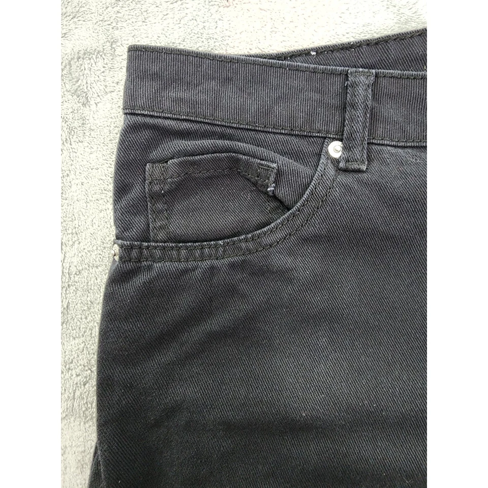 Jean vaquero de tiro medio H&M Divided The Easy Soul talla 8 negro algodón holgado pierna ancha Foto 2 de 4