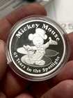 Disney Steamboat Willie Mickey Mouse 65 Years 1oz Fine Silver Proof Round