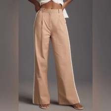 Pantaloni Anthropologie Mon Renn Lisle nuovi con etichette in biscotto S