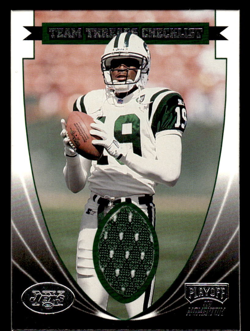 1999 PLAYOFF MOMENTUM SSD KEYSHAWN JOHNSON TTC 03 TEAM THREAD CHECKLISTS JETS