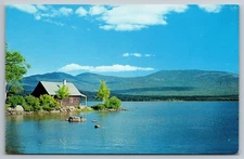 Keuka Lake Cabin, Finger Lakes NY. Peaceful Vista w/ Mountains Vintage Postcard