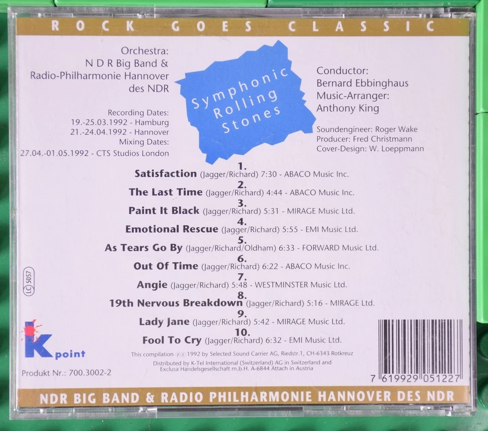 NDR Big Band & Radio Philharmonie - Symphonic Rolling Stones - K-point - CD - Bild 2 von 4