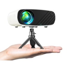Mini Projector, Portable Projector 1080P, Movie Projection 7000L for iPhone