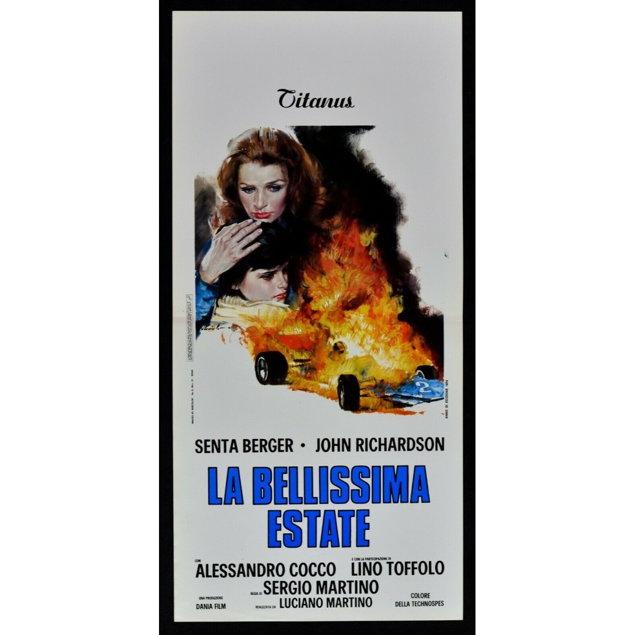 Locandina originale film La bellissima estate (1974) - Regia di Sergio Martino