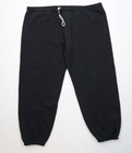 Vintage 90s Streetwear Mens 2XL XXL Faded Blank Cuffed Sweatpants Joggers Black