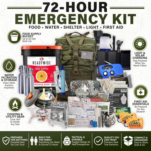 Family Comfort 72 Notfall Survival Kit/Rucksack - 72 Stunden für 2-6 Personen - Bild 44 von 53