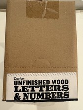 Darice Unfinished Wood Letters  Numbers Box  Number  Letter Theme
