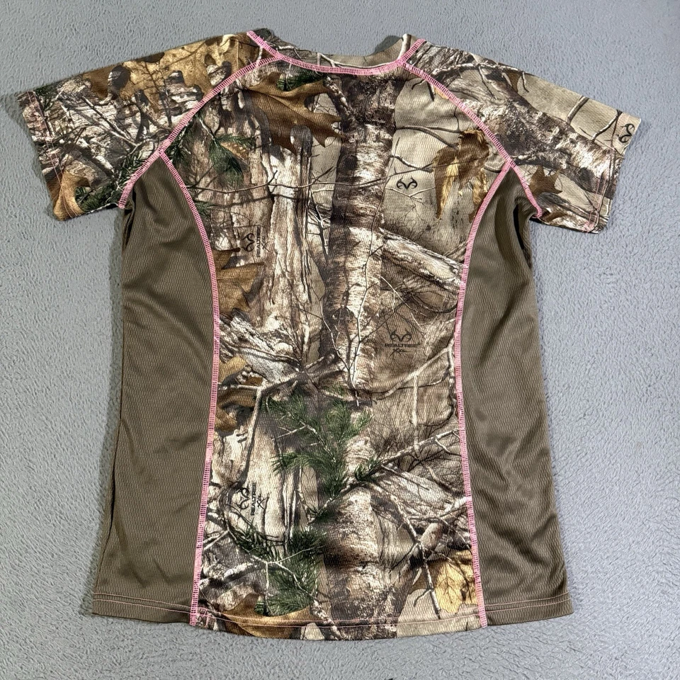 Realtree Game Winner Camo Short Sleeve Pullover Womens Shirt Medium - Image 3 of 4
