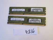 Samsung 2x2Gb=4Gb PC3-10600 1333Mhz DDR3 Desktop Memory RAM (4316)
