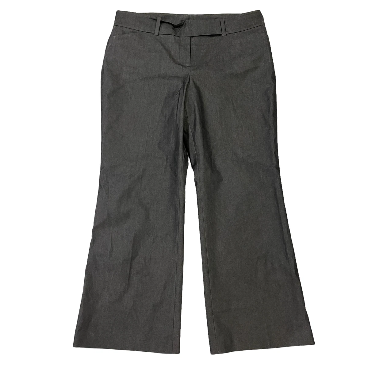 Ann Taylor Signature Gray Dress Pants Plus Size 16 Wide Leg