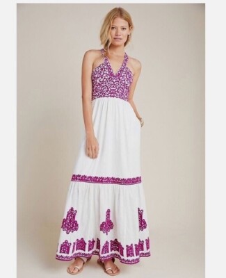 Anthropologie Manuela Embroidered Dress Sz 16W