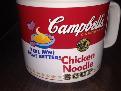 Campbell's Feel M'm! M'm! Better! Chicken Noodle Soup Mug Bowl Cup - Picture 2 of 8