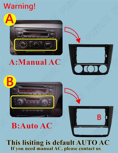 9,5'' do BMW serii 1 E88 E82 E81 E87 2004-11 Radio samochodowe AC Stereo GPS Nawigacja FM - Zdjęcie 9 z 12