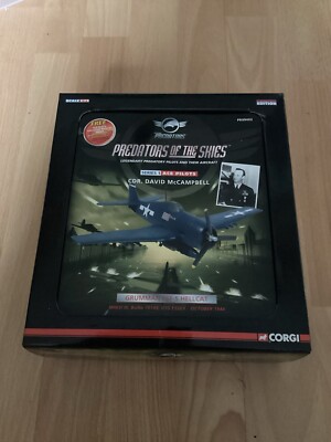 Corgi Predators Of Skies Ace Pilots David McCampbell Hellcat 1:72 LIMITED EDITION
