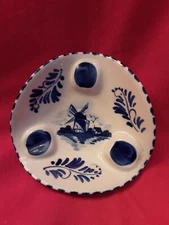 Vtg Delft Ceramic Ashtray