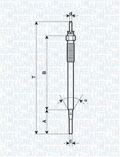 MAGNETI MARELLI (062900036304) Glühkerze für TOYOTA