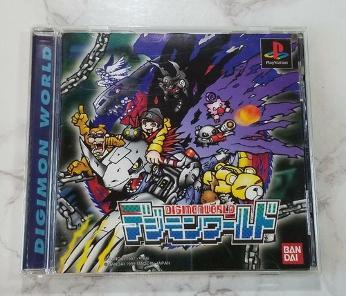 BANDAI Digimon World PlayStation Nurturing RPG Case & Manual Compleate Japan