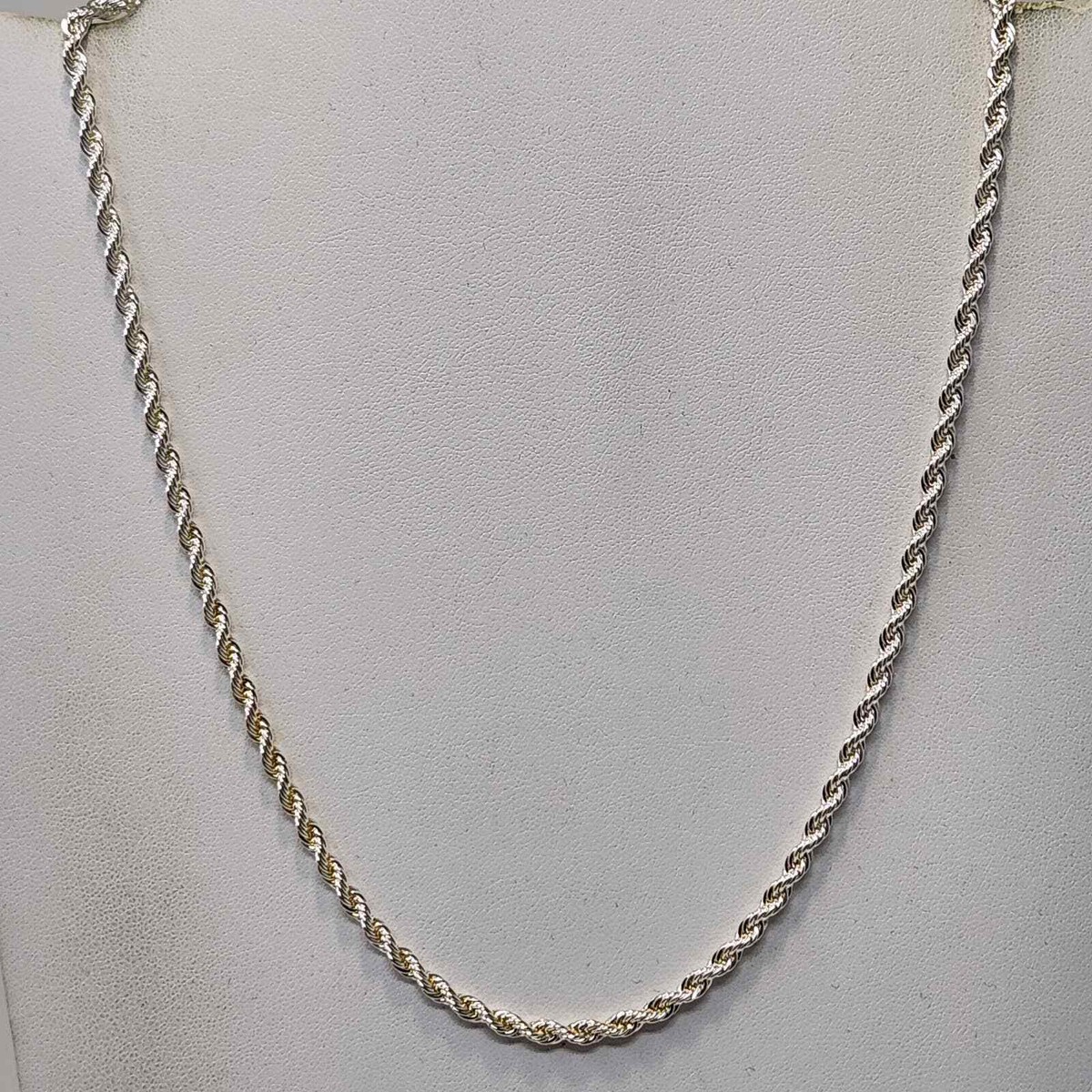 ★VINTAGE HOLLYWOOD★ Twist Chain Necklace Twisted Rope Chain 18