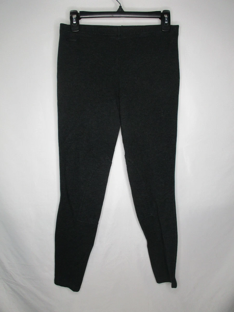 Polo Ralph Lauren Womens Leggings Medium Gray Pull On Cotton Blend