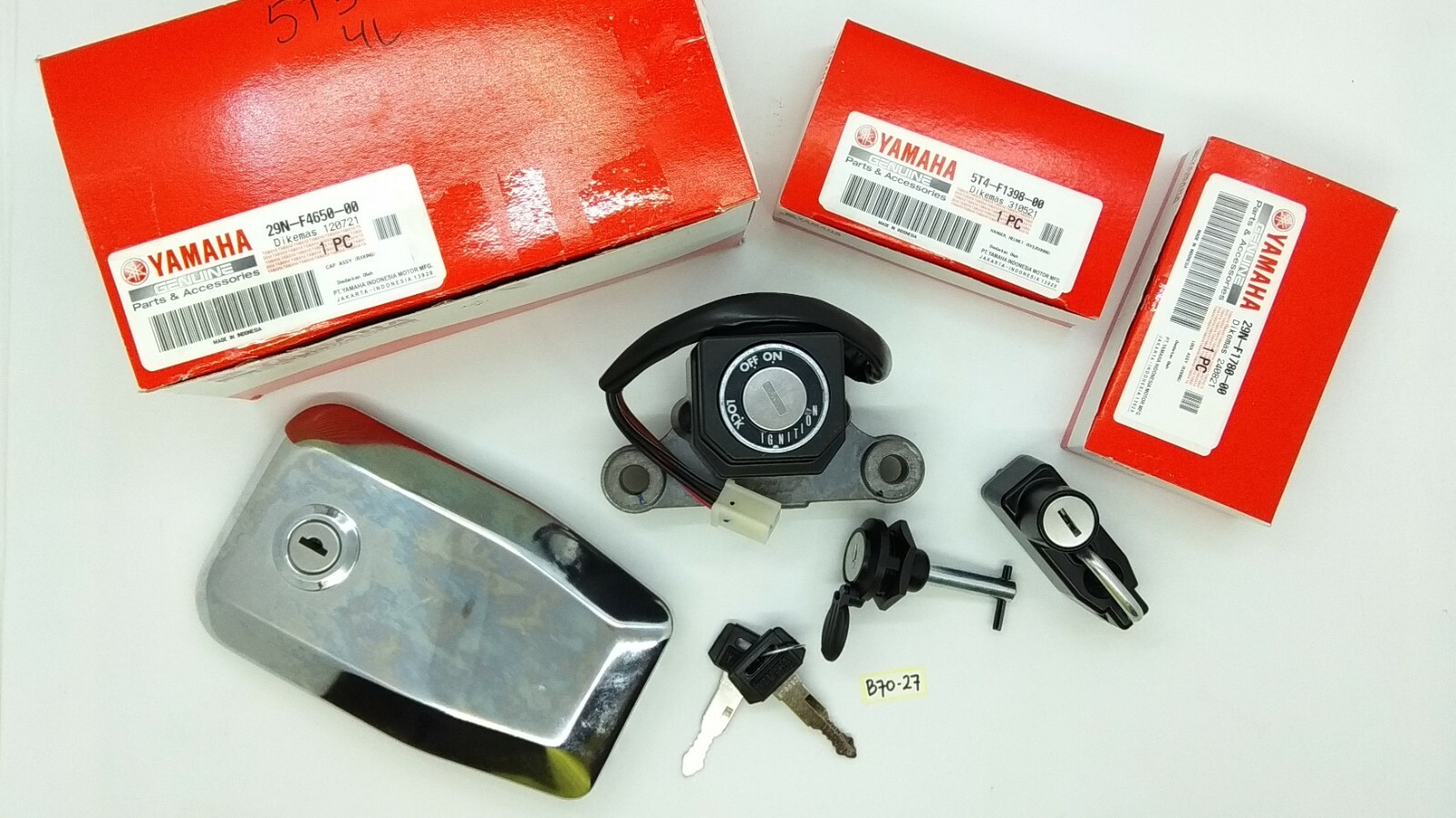 Yamaha RXK RX RX135 Key Set Gastank Cap Helmet Lock Genuine eBay