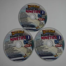 THE NINETIES  Chartbuster Vol-5017 KARAOKE 3 CD+G 50 SONGS new in WHITE SLEEVES