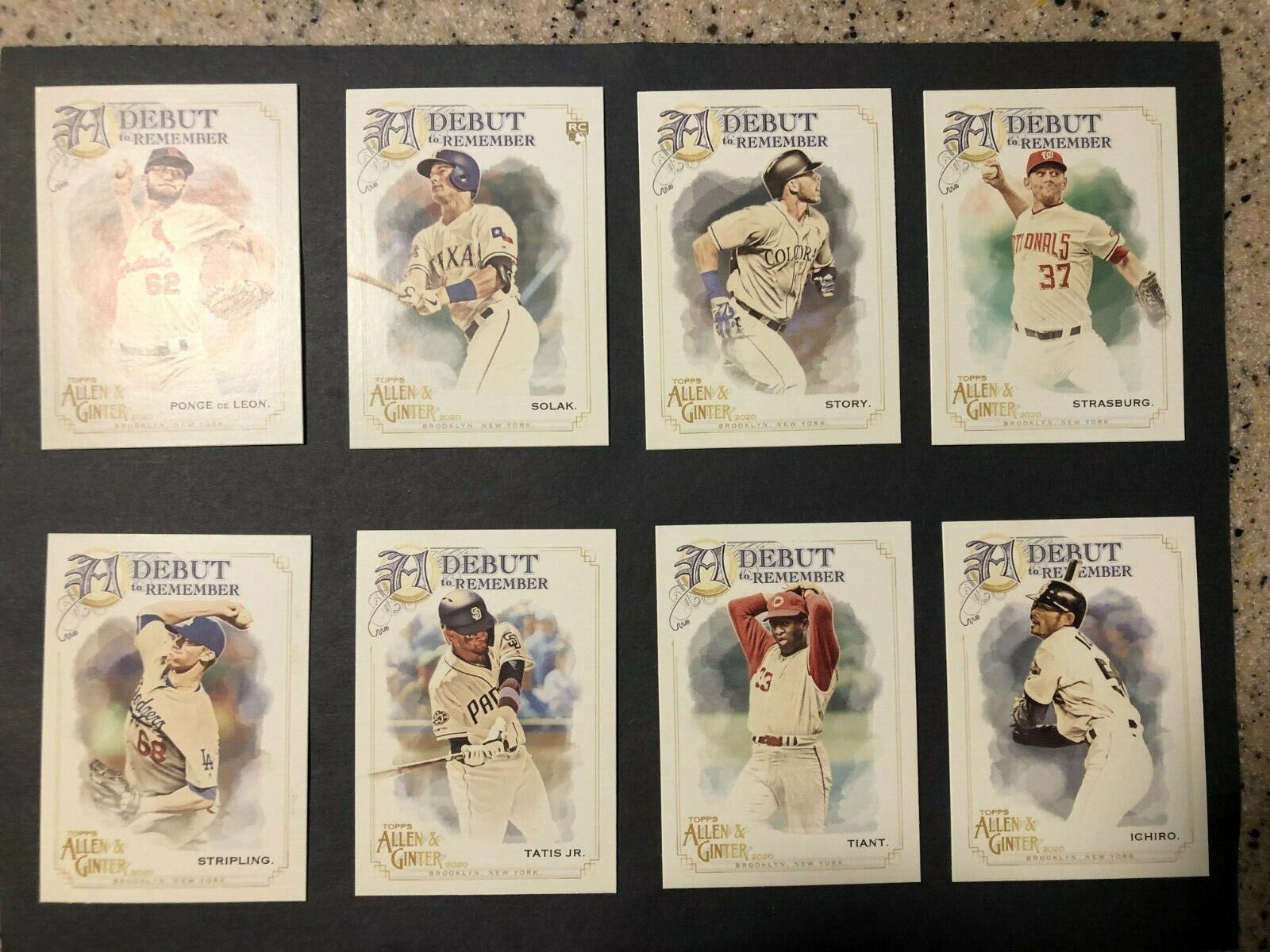 2020 TOPPS ALLEN & GINTER BASEBALL A DEBUT TO REMEMBER INSERTS YOU CHOOSE CARD