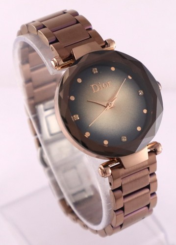 Bellissimo Orologio Da Polso Dior Donna Quarzo Quadrante Argento Cinturino Acciaio Funzionante - Foto 5 di 8