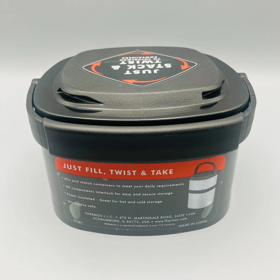 Thermos Stack N Lock 12 Ounce Grey Food Jar Insulated - Image 3 of 4