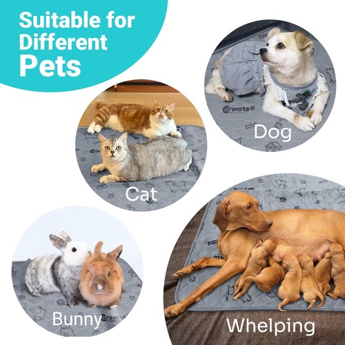 48" X 60" Reusable Pee Pads for Dogs Extra Large, Heavy Absorbency Washable Pee - Picture 23 of 41